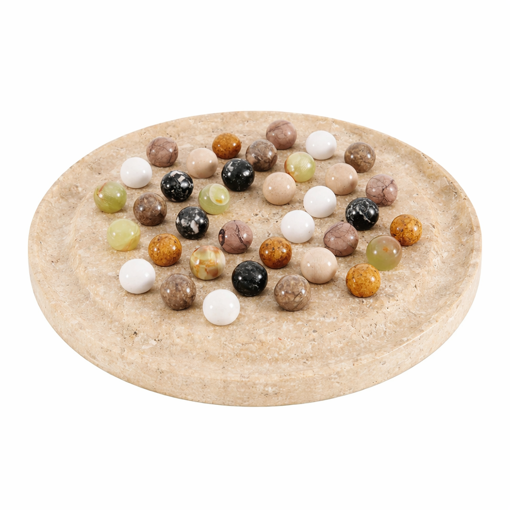 10-Inch (25cm) Marble Peg Solitaire