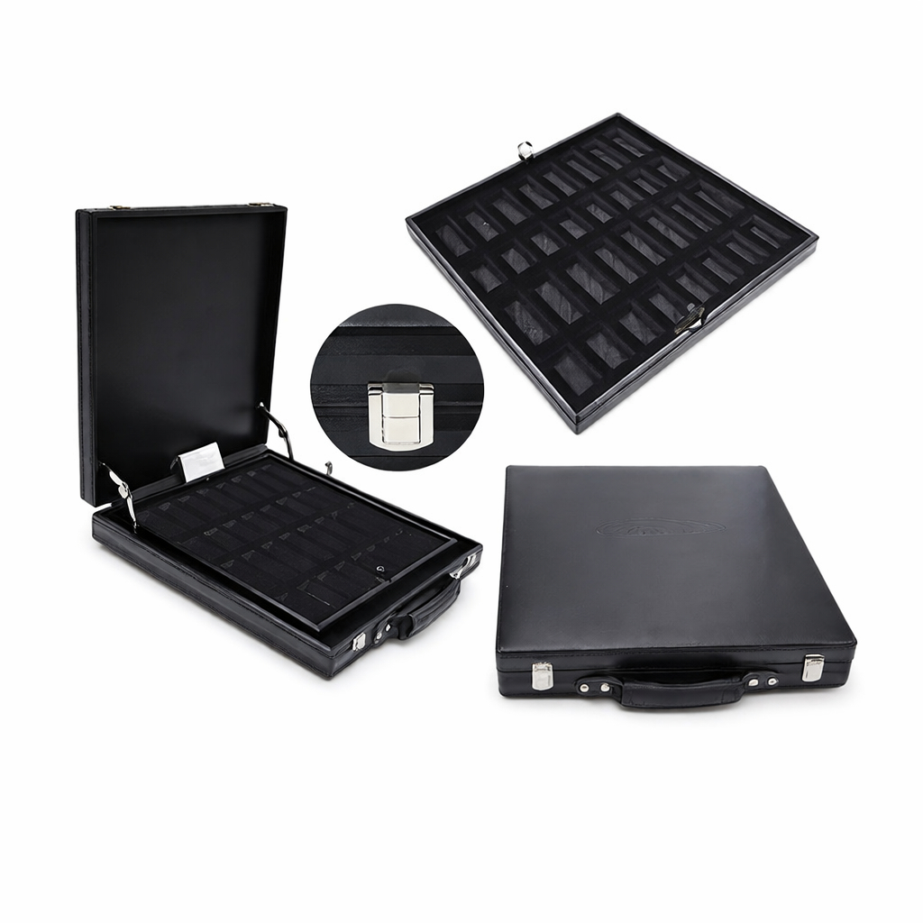 12-Inch (30cm) Oceanic & White Marble Chess Set with Storage Box