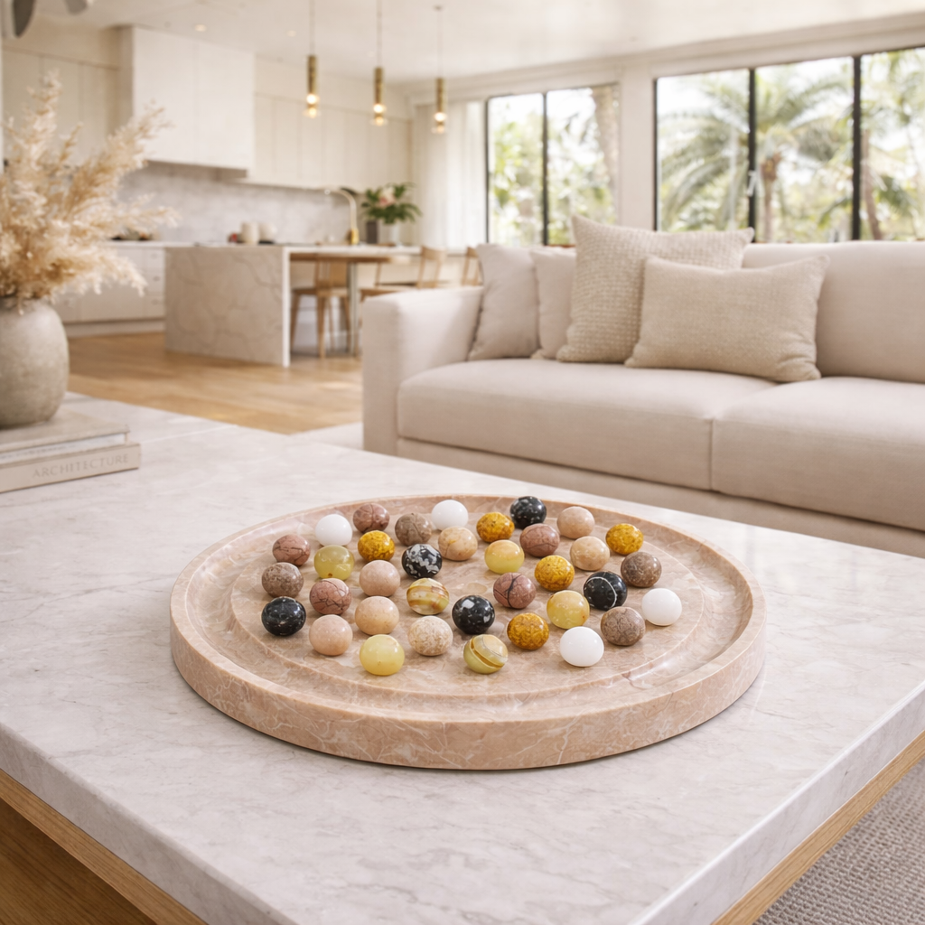 10-Inch (25cm) Marble Peg Solitaire